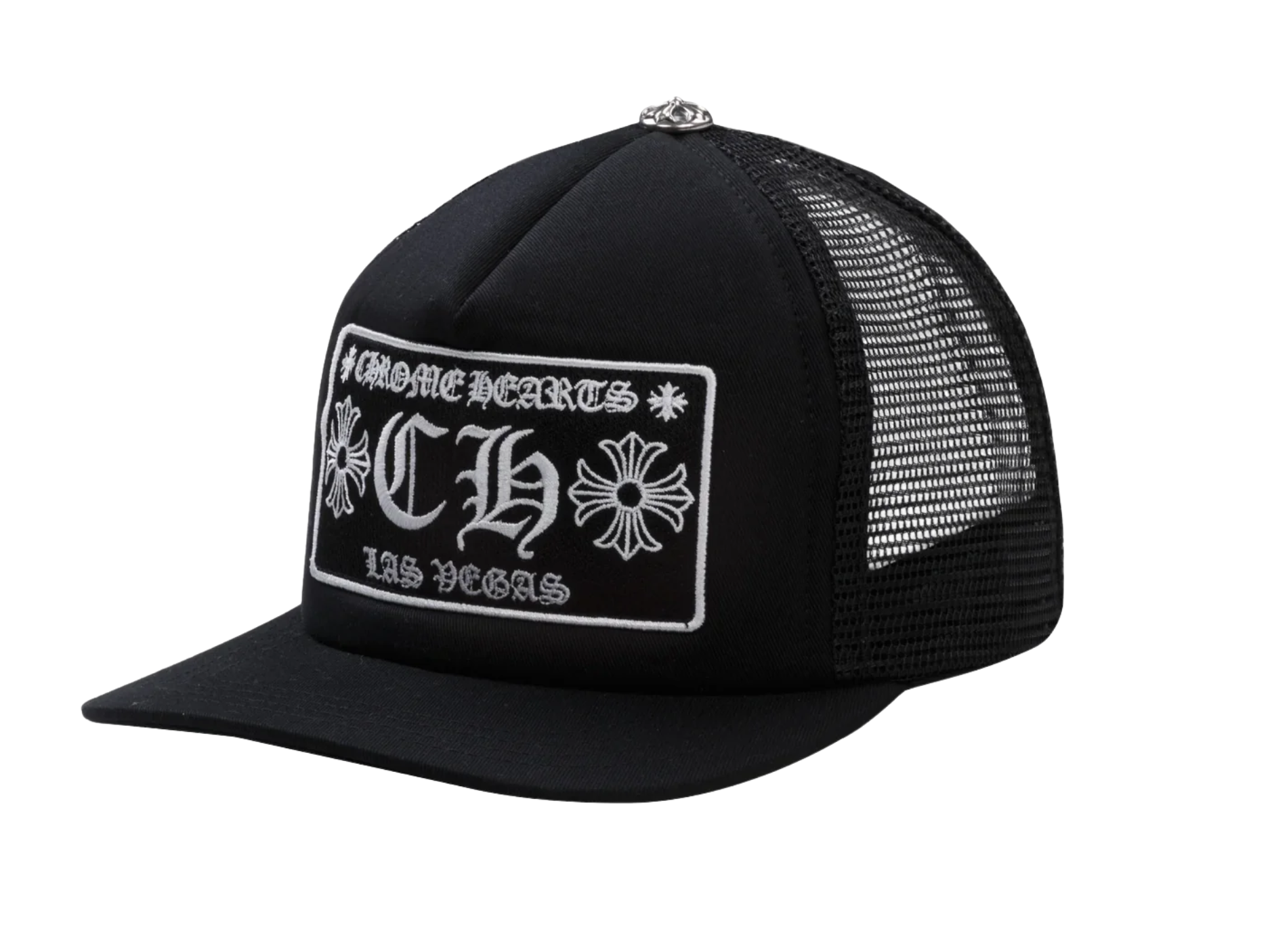 Chrome Hearts Las Vegas Trucker Hat Black