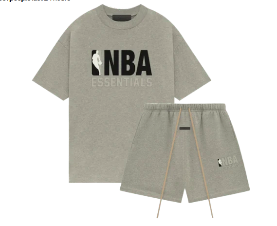 Ensemble NBA Essentials Oversize - T-shirt & Short Gris