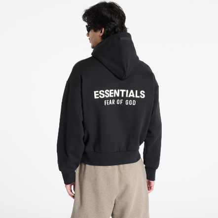 Pull Essentials Noir Streetwear Minimaliste