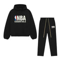 Ensemble Complet NBA x Essentials — Hoodie & Jogger Streetwear Noir