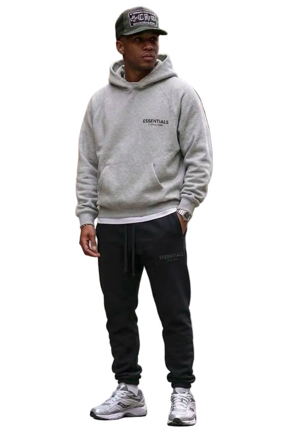 Look Complet Essentials x Chrome Hearts — Gris Camo Noir