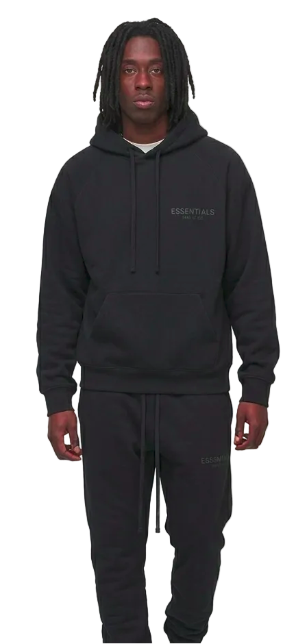 Ensemble Complet Essentials Noir Streetwear Minimaliste